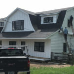 Custom home project PVC board and batten